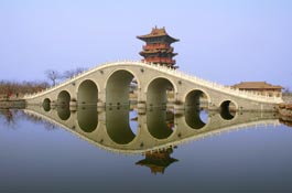 Photo of bridge in kaifeng, Henan province