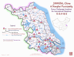 Jiangsu Shanghai orphanage map