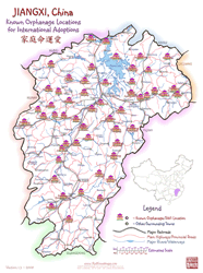 Jiangxi orphanage location map
