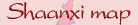 Shaanxi China map gifts Shaanxi province map