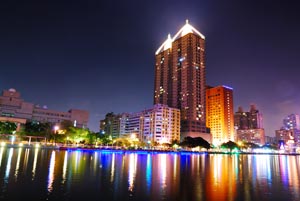 Kiaohsiung Taiwan at night photograph