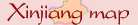 Xinjiang China map gifts Xinjiang autonomous region map